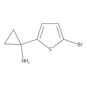 1-(5-Bromothiophen-2-yl)cyclopropan-1-amine Structure