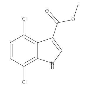 Methyl 4,7-Dichloroindole-3-carboxylate结构式