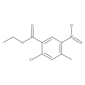 Ethyl 2-chloro-4-methyl-5-nitrobenzoate结构式
