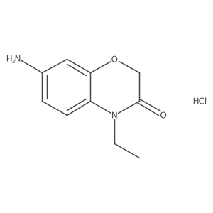 7-amino-4-ethyl-2H-1,4-benzoxazin-3(4H)-one hydrochloride Structure