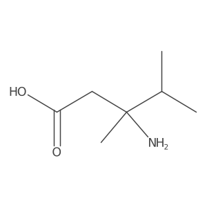 3-Amino-3,4-dimethylpentanoic acid结构式
