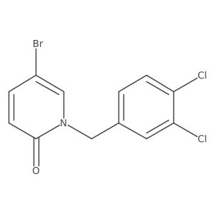 5-Bromo-1-[(3,4-dichlorophenyl)methyl]-1,2-dihydropyridin-2-one结构式