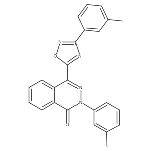 2-(3-methylphenyl)-4-[3-(3-methylphenyl)-1,2,4-oxadiazol-5-yl]phthalazin-1(2H)-one结构式