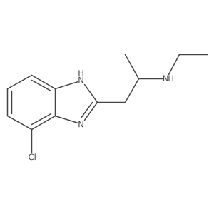 1h-Benzimidazole-2-ethanamine,7-chloro-n-ethyl-a-methyl-结构式