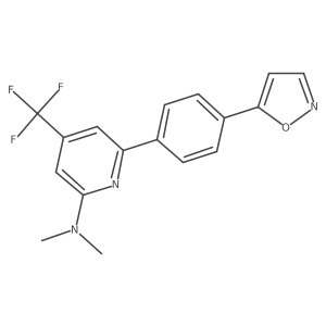 [6-(4-Isoxazol-5-yl-phenyl)-4-trifluoromethyl-pyridin-2-yl]-dimethyl-amine结构式