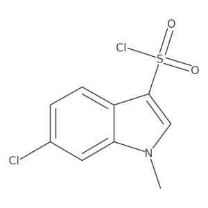 6-chloro-1-methyl-1H-indole-3-sulfonyl chloride Structure