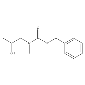 benzyl N-[(2R)-2-hydroxypropyl]-N-methylcarbamate结构式
