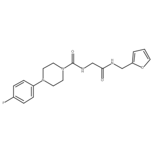 4-(4-fluorophenyl)-N-{2-[(furan-2-ylmethyl)amino]-2-oxoethyl}piperazine-1-carboxamide Structure