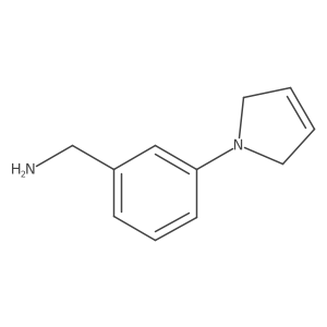 [3-(2,5-dihydro-1H-pyrrol-1-yl)phenyl]methanamine结构式