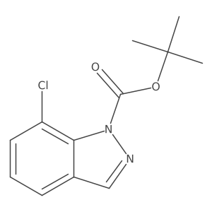 tert-Butyl 7-chloro-1H-indazole-1-carboxylate Structure