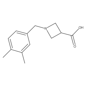 1-[(3,4-Dimethylphenyl)methyl]azetidine-3-carboxylic acid结构式