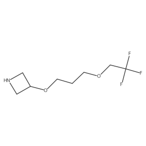 3-(3-(2,2,2-Trifluoroethoxy)propoxy)azetidine结构式