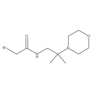 2-Bromo-N-(2-methyl-2-morpholino-propyl)acetamide Structure