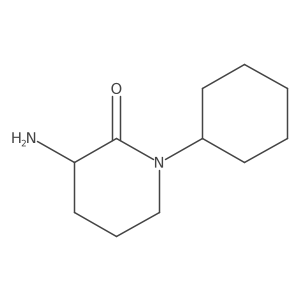 3-Amino-1-cyclohexylpiperidin-2-one Structure