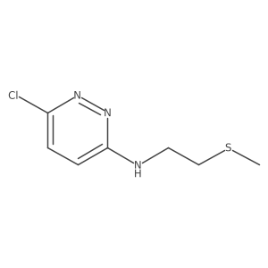 3-Pyridazinamine, 6-chloro-N-[2-(methylthio)ethyl]- Structure