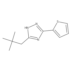 5-(2,2-dimethylpropyl)-3-(2-thienyl)-1H-1,2,4-triazole Structure