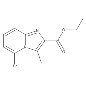 5-Bromo-3-methylimidazo[1,2-a]-pyridine-2-carboxylic acid ethtyl ester Structure