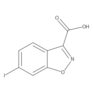 6-Iodo-1,2-benzoxazole-3-carboxylic acid结构式