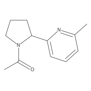 1-(2-(6-Methylpyridin-2-yl)pyrrolidin-1-yl)ethanone Structure
