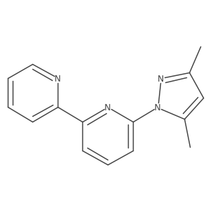 2,2'-Bipyridine, 6-(3,5-dimethyl-1H-pyrazol-1-yl)- Structure
