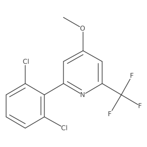 2-(2,6-Dichlorophenyl)-4-methoxy-6-(trifluoromethyl)pyridine Structure