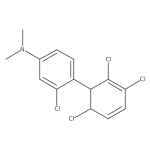 [3-Chloro-4-(2,3,6-trichlorocyclohexa-2,4-dienyl)-phenyl]-dimethyl-amine结构式