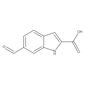 6-formyl-1H-indole-2-carboxylic acid结构式