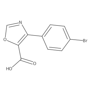 4-(4-Bromophenyl)-1,3-oxazole-5-carboxylic acid Structure