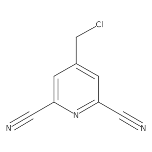4-(Chloromethyl)pyridine-2,6-dicarbonitrile结构式