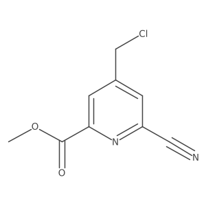 Methyl 4-(chloromethyl)-6-cyanopyridine-2-carboxylate Structure