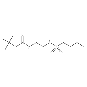 tert-butyl N-[2-(3-chloropropylsulfonylamino)ethyl]carbamate Structure