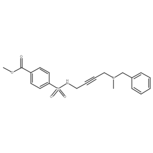 methyl 4-[4-[benzyl(methyl)amino]but-2-ynylsulfamoyl]benzoate结构式