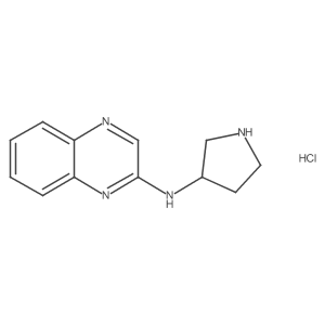 (S)-N-(pyrrolidin-3-yl)quinoxalin-2-amine hydrochloride Structure