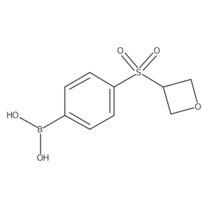 (4-(Oxetan-3-ylsulfonyl)phenyl)boronic acid结构式