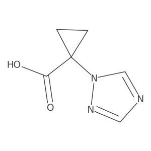 1-(1H-1,2,4-Triazol-1-yl)cyclopropane-1-carboxylic acid Structure