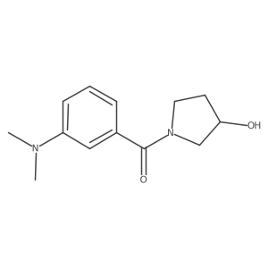 1-[3-(Dimethylamino)benzoyl]pyrrolidin-3-ol结构式