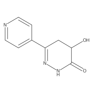 4,5-Dihydro-4-hydroxy-6-(4-pyridinyl)-3(2H)-pyridazinone结构式