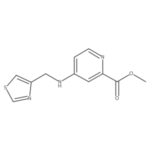 Methyl 4-((thiazol-4-ylmethyl)amino)picolinate Structure