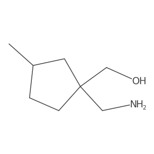 [1-(Aminomethyl)-3-methylcyclopentyl]methanol结构式
