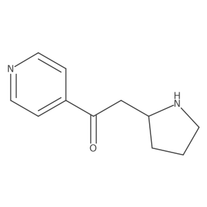 1-(Pyridin-4-yl)-2-(pyrrolidin-2-yl)ethan-1-one Structure