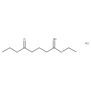 Ethyl 5-ethoxy-5-iminopentanoate;hydrochloride结构式