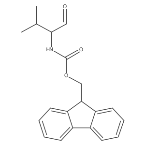 9H-fluoren-9-ylmethyl N-(3-methyl-1-oxobutan-2-yl)carbamate Structure