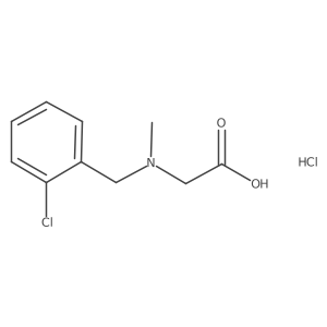 2-{[(2-Chlorophenyl)methyl](methyl)amino}acetic acid hydrochloride结构式