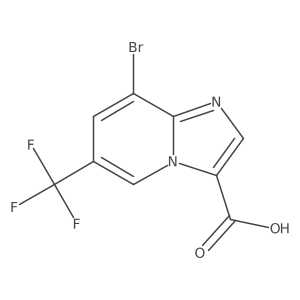 8-Bromo-6-(trifluoromethyl)imidazo[1,2-a]pyridine-3-carboxylic acid Structure
