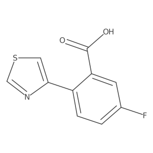 5-Fluoro-2-(4-thiazolyl)benzoic acid结构式