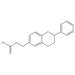 3-(2-Phenylchroman-6-yl)propanoic acid Structure