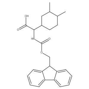 2-(3,4-dimethylcyclohexyl)-2-({[(9H-fluoren-9-yl)methoxy]carbonyl}amino)acetic acid Structure