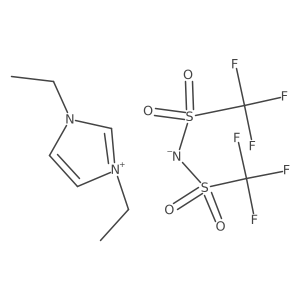 1,3-Diethylimidazolium bis(trifluoromethylsulfonyl)imide结构式