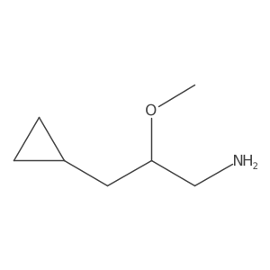 3-Cyclopropyl-2-methoxypropan-1-amine结构式
