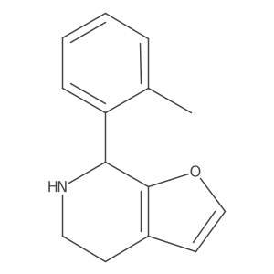 7-(2-methylphenyl)-4H,5H,6H,7H-furo[2,3-c]pyridine Structure